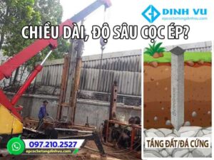chiều dài cọc ép bê tông bao nhiêu