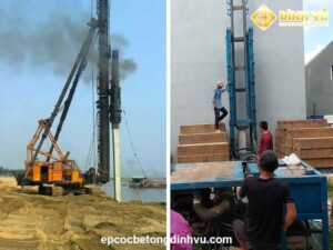 ép cọc bê tông tại long phước huyện long thành